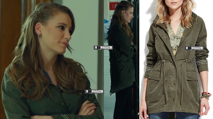 Medcezir Mira ( Serenay Sarıkaya ) Yeşil Kaban - Mavi