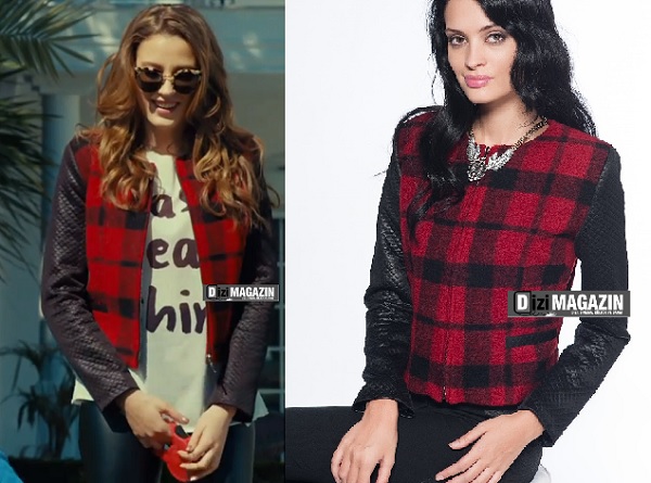 Medcezir Mira - Kırmızı Ekose Ceket - Milla