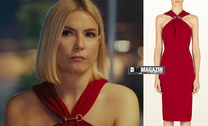 Medcezir Sude - Kırmızı Elbise - Gucci