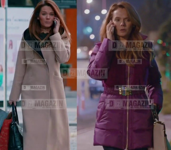 Medcezir Deniz Kıyafetleri - Deniz Pembe Kaban - Krem Kaban