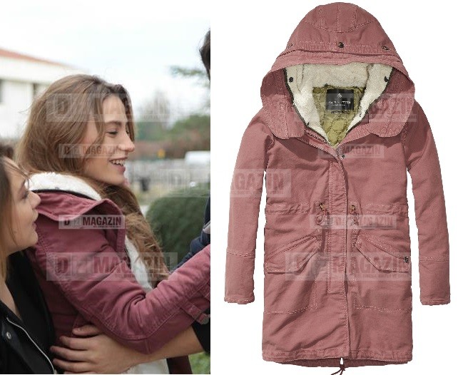Medcezir Mira Kıyafetleri - Pembe Kaban - Scotch Soda